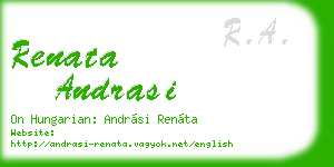 renata andrasi business card