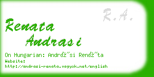 renata andrasi business card